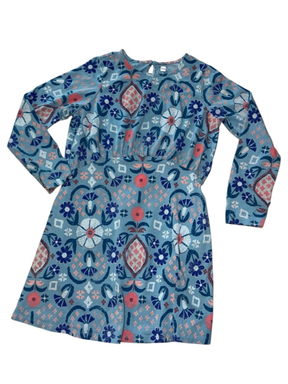 Tea Collection Long Sleeve Curved Waist Dress Casual 12